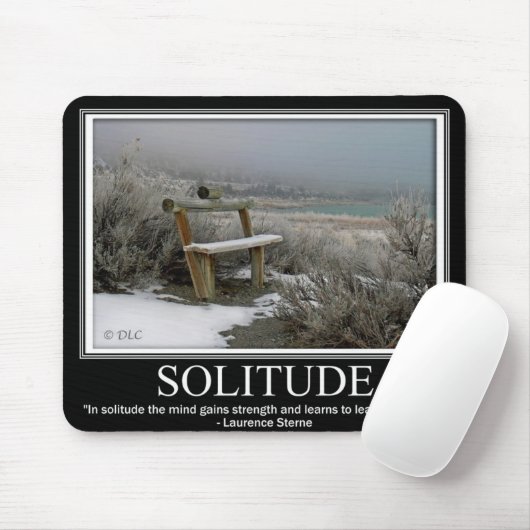 SOLITUDE Mousepad - Motivatie Muismat (Met muis)