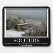 SOLITUDE Mousepad - Motivatie Muismat (Voorkant)