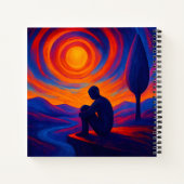 Solitude Reflected Artistic Abstract Notitieboek (Achterkant)