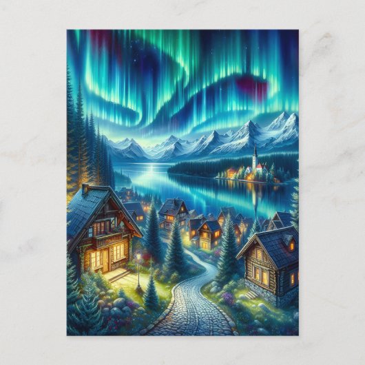 Solitude Serenity: Cabine temidden van betoverde B Briefkaart (Voorkant)