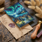 Solitude Serenity: Cabine temidden van betoverde B Briefkaart