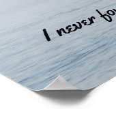 Solitude Thoreau Quote Ocean Kayaking Blue Poster (Hoek)