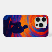 Solitude Under the Sun Vibrant Abstract iPhone Hoesje (Achterkant horizontaal)