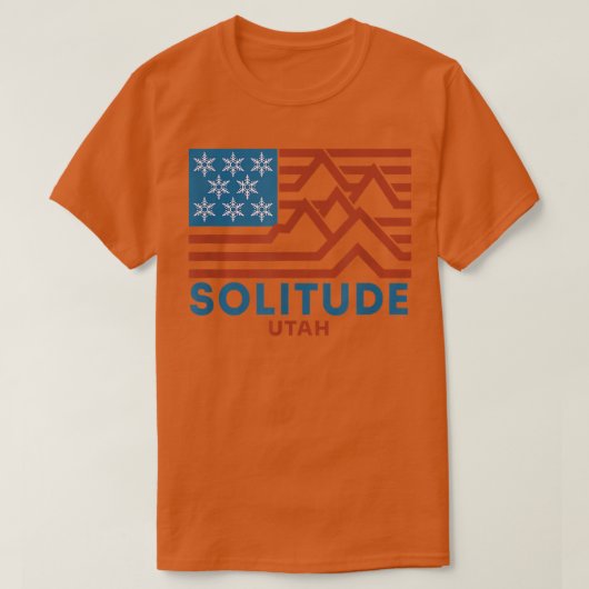 Solitude Utah Ski Snowboard Snow Mountain T-shirt (Design voorkant)