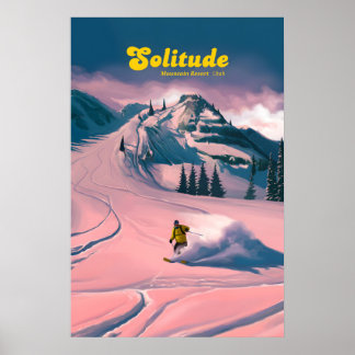 Solitude Utah Skigebied Reisposter Poster