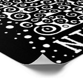 SOLITUDE zwart-wit citaat Nietzsche Poster (Hoek)