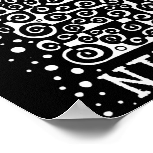 SOLITUDE zwart-wit citaat Nietzsche Poster (Hoek)