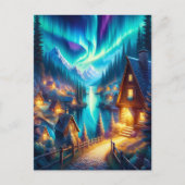 Solitudes Haven: Een Cabin Retraite Briefkaart (Voorkant)