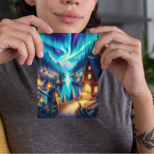 Solitudes Haven: Een Cabin Retraite Briefkaart