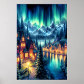 Solitudes Haven: Een Cabin Retraite Poster (Voorkant)