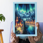 Solitudes Haven: Een Cabin Retraite Poster