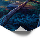 Solitudes Haven: Een Cabin Retraite Poster (Hoek)