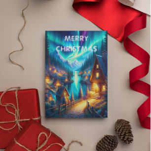 Solitudes Haven: Een Cabin Retreat Kerst Kaart