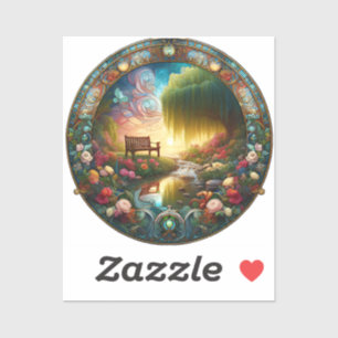 Solitudes heiligdom een keramische weg naar reflec sticker