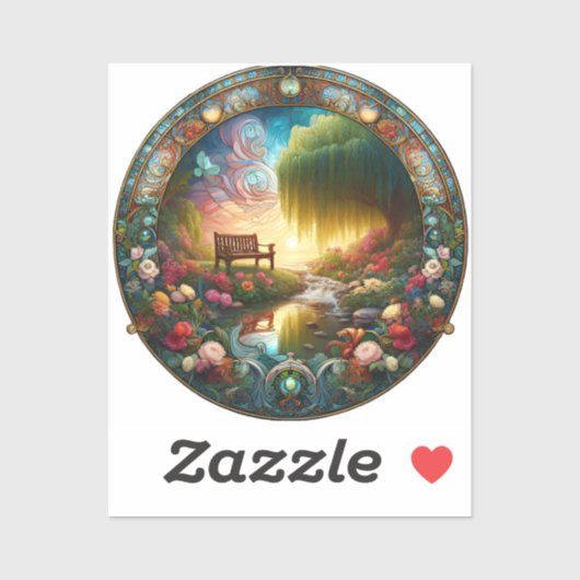 Solitudes heiligdom een keramische weg naar reflec sticker (Vel)