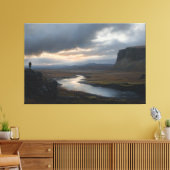 Solitude's Vista: naderende regen Canvas Afdruk (Insitu (Woonkamer))