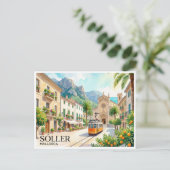 Sóller Spanje Briefkaart (Staand voorkant)