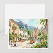 Sóller Spanje Briefkaart (Voorkant / Achterkant)