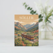 Sóller-spoorlijn Spanje Briefkaart (Staand voorkant)