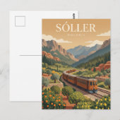 Sóller-spoorlijn Spanje Briefkaart (Voorkant / Achterkant)