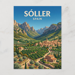 Sóller-vallei Spanje Briefkaart