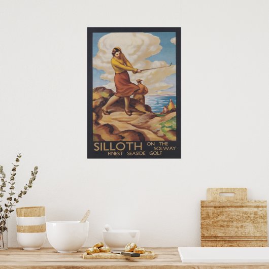 Sollith op de Solway, Engeland,  Golf Poster (Keuken)