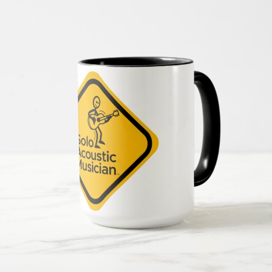 Solo Acoustic Musician Mok Yellow (Voorkant rechts)