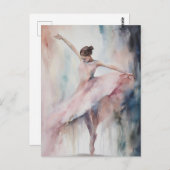 Solo Ballet Dancer Briefkaart (Voorkant / Achterkant)