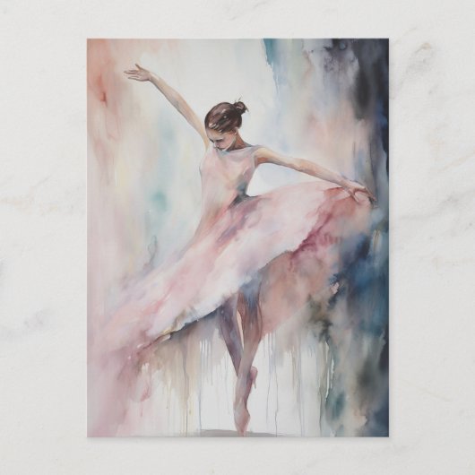 Solo Ballet Dancer Briefkaart (Voorkant)