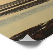 Solo-boom op Afbeelding Kaapkabeljauwstrand Poster (Hoek)