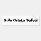 Solo Cristo Salva Bumpersticker (Voorkant)