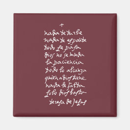 Solo Dios basta (Laat niets je storen) Magneet