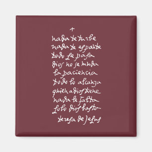 Solo Dios basta (Laat niets je storen) Magneet