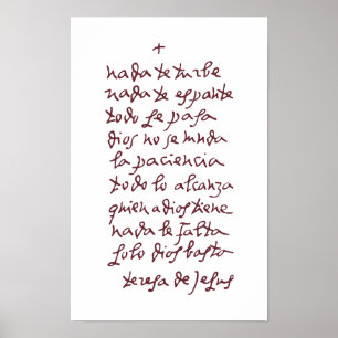 Solo Dios basta (Laat niets je storen) Poster