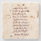 Solo Dios basta (Laat niets je storen) Stenen Onderzetter (Voorkant)