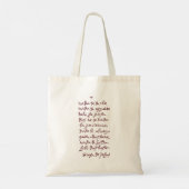 Solo Dios basta (Laat niets je storen) Tote Bag (Achterkant)