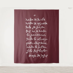 Solo Dios basta (Laat niets je storen) Wandkleed