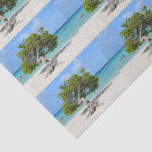 Solo Divi-boom in Aruba Tissuepapier (Detail)