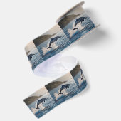 Solo Dolfijn Wave Dancer, Satijnen Lint (Achterkant)