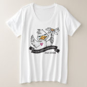 Solo Ducky Pattern Grote Maat T-shirt (Design voorkant)