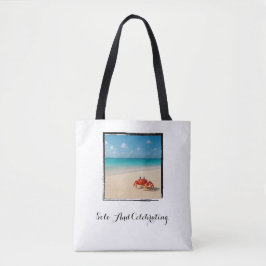 Solo en feestvieren - zelfverzekerde krab tote bag