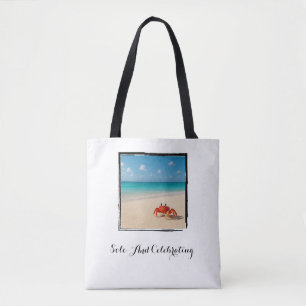 Solo en feestvieren - zelfverzekerde krab tote bag