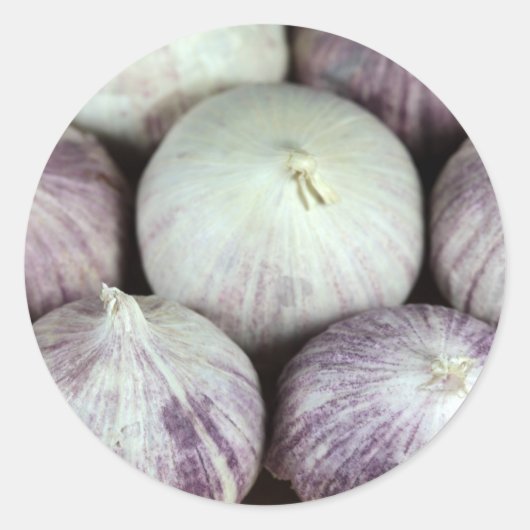 Solo Garlic Ronde Sticker (Voorkant)