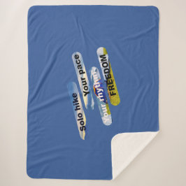 Solo hike, je tempo, je ritme, je vrijheid. sherpa deken