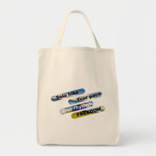 Solo hike, je tempo, je ritme, je vrijheid. tote bag