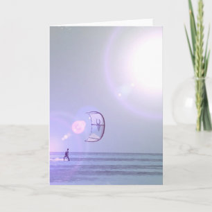 Solo Kiteboard Greeting Card Kaart