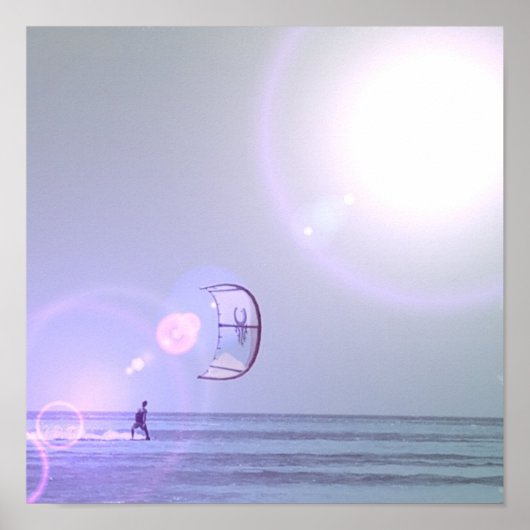 Solo Kiteboarder Poster (Voorkant)