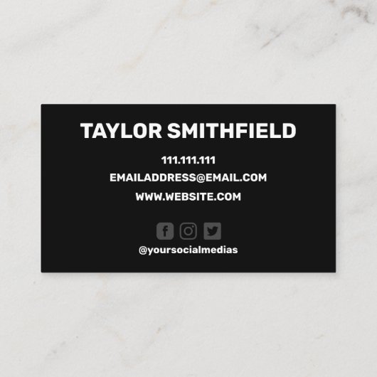 Solo Logo Visitekaartje (Achterkant)