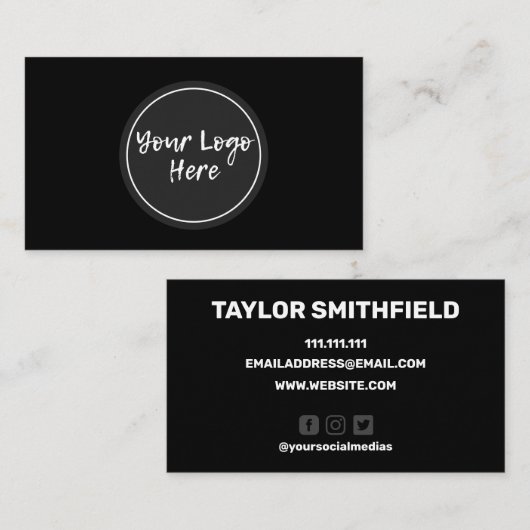 Solo Logo Visitekaartje (Voorkant / Achterkant)