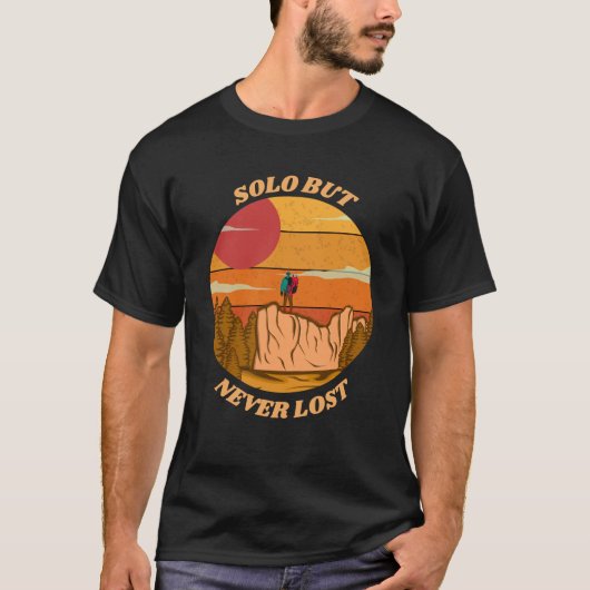 Solo, maar nooit de reis kwijt t-shirt (Voorkant)